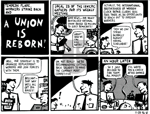 Ted Rall on Thursday November 28, 1996 Comic Strip