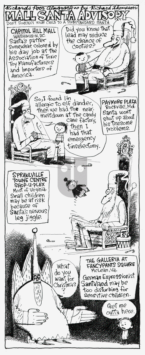 Richard's Poor Almanac on Monday November 30, 2015 Comic Strip