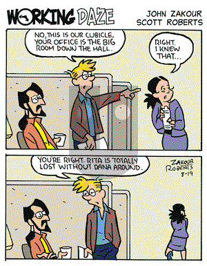 Working Daze on Tuesday August 19, 2008 Comic Strip