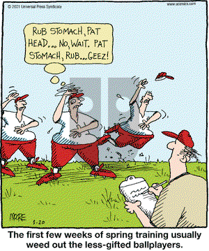 In the Bleachers on Tuesday March 20, 2001 Comic Strip
