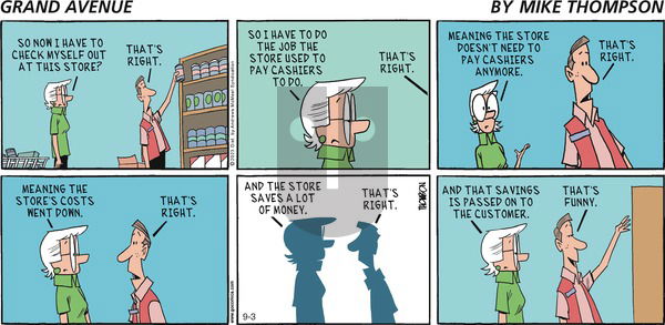 Grand Avenue on Sunday September 3, 2023 Comic Strip