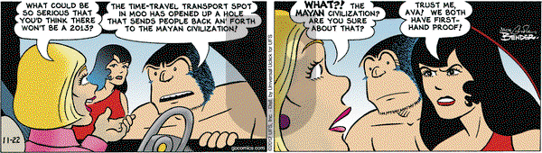 Alley Oop on Thursday November 22, 2012 Comic Strip