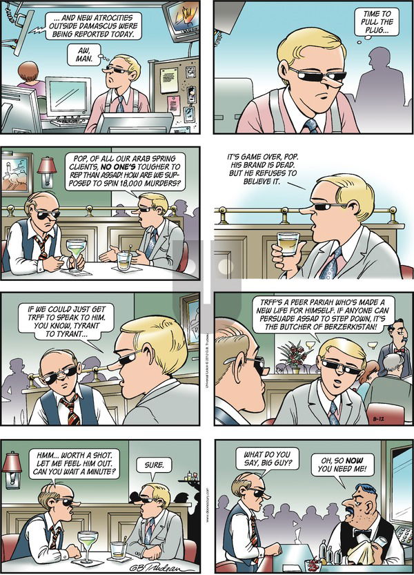 Doonesbury on Sunday August 12, 2012 Comic Strip