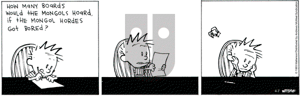 Calvin and Hobbes - Friday April 7, 2023 Comic Strip