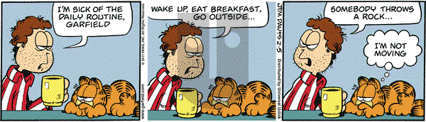 Garfield on Saturday February 5, 2011 Comic Strip