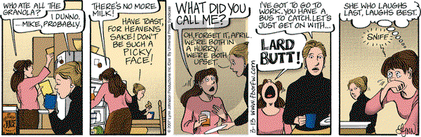 For Better or For Worse on Tuesday March 13, 2007 Comic Strip