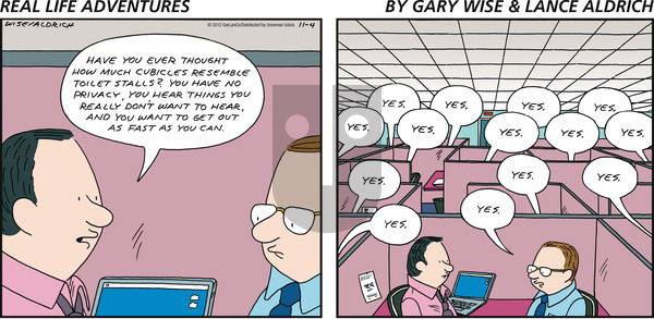 Real Life Adventures on Sunday November 4, 2012 Comic Strip