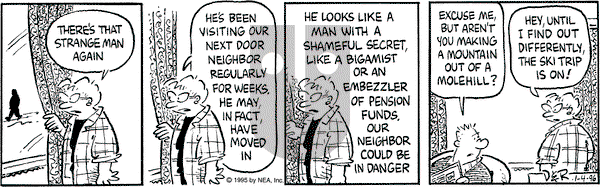 Betty on Thursday January 4, 1996 Comic Strip