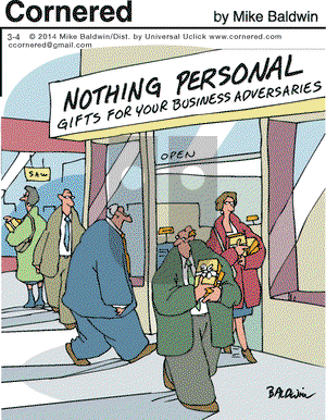 Cornered on Tuesday March 4, 2014 Comic Strip