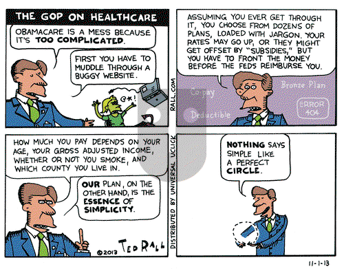 Ted Rall on Friday November 1, 2013 Comic Strip