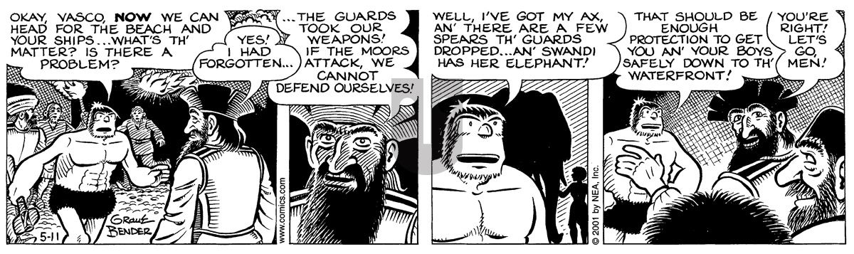 Alley Oop - Friday May 11, 2001 Comic Strip