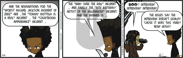 The Boondocks - Thursday March 6, 2003 Comic Strip