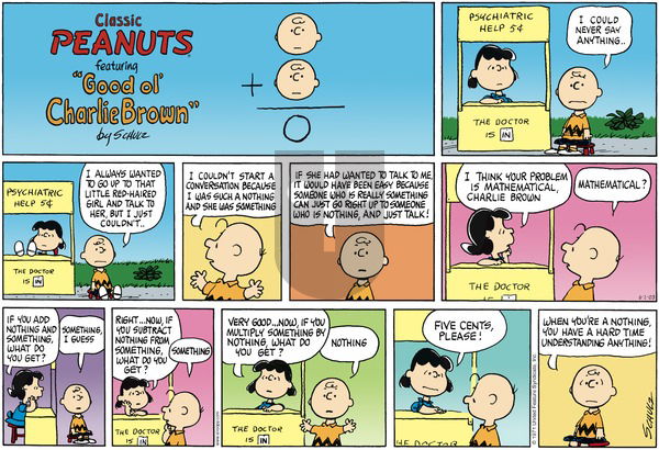 Peanuts on Sunday June 1, 2003 Comic Strip