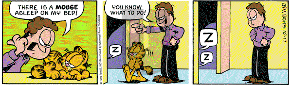 Garfield - Thursday October 17, 1996 Comic Strip
