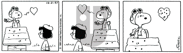 Peanuts on Tuesday December 2, 1997 Comic Strip