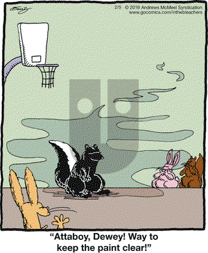 In the Bleachers on Tuesday February 5, 2019 Comic Strip