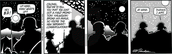 Doonesbury on Friday January 18, 1991 Comic Strip