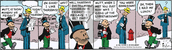 Mutt & Jeff - Friday September 20, 2024 Comic Strip