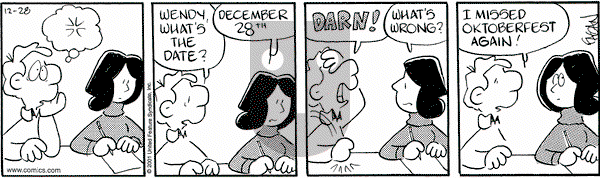 Drabble on Friday December 28, 2001 Comic Strip