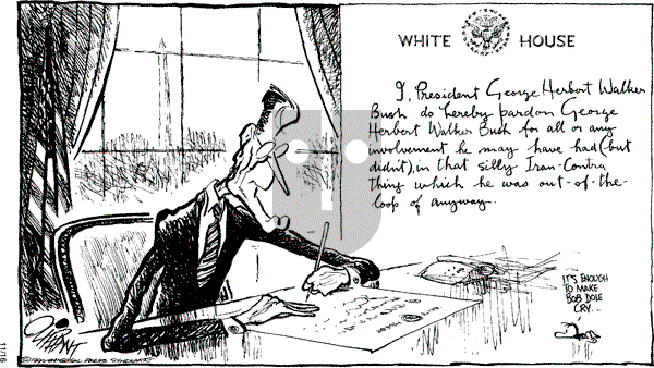 Pat Oliphant - Monday November 16, 1992 Comic Strip