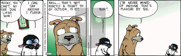 Get Fuzzy on Saturday August 18, 2012 Comic Strip