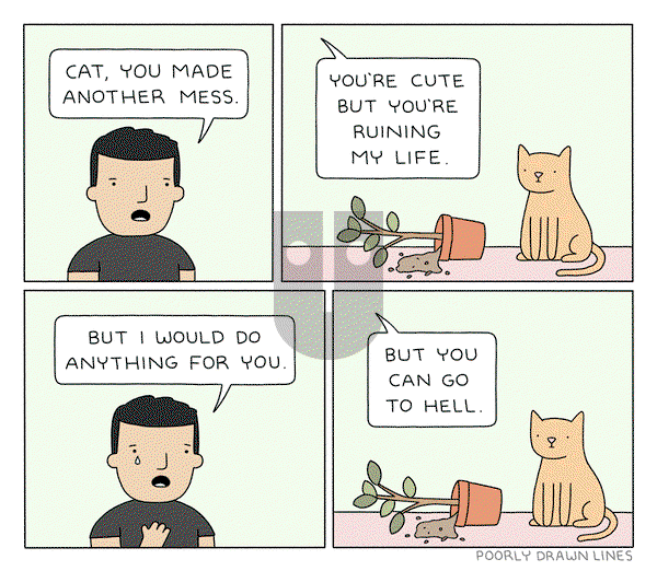 Poorly Drawn Lines on Tuesday October 14, 2025 Comic Strip