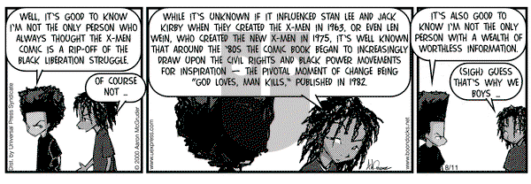 The Boondocks - Friday August 11, 2000 Comic Strip