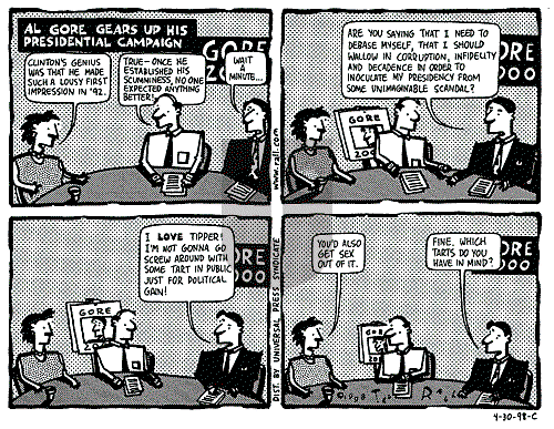 Ted Rall on Monday May 4, 1998 Comic Strip