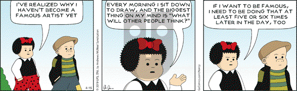 Nancy on Tuesday April 15, 2025 Comic Strip