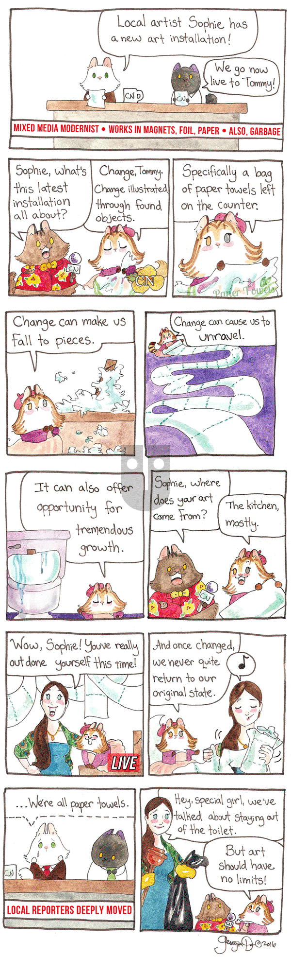 Breaking Cat News on Friday March 17, 2017 Comic Strip