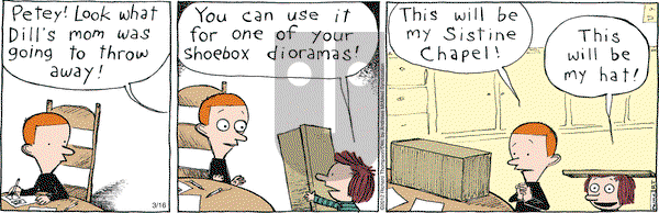Cul de Sac on Thursday March 16, 2017 Comic Strip
