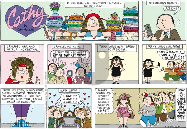 Cathy Classics on Sunday March 17, 2002 Comic Strip