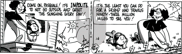 Rose is Rose on Friday April 5, 1991 Comic Strip