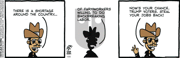 La Cucaracha on Saturday January 20, 2018 Comic Strip
