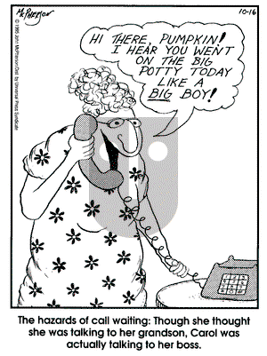 Close to Home on Monday October 16, 1995 Comic Strip