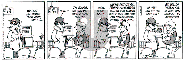 Doonesbury on Wednesday January 11, 1978 Comic Strip