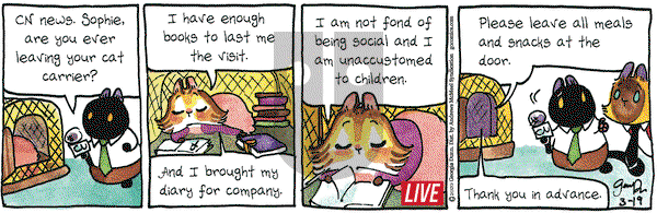 Breaking Cat News on Thursday March 19, 2020 Comic Strip