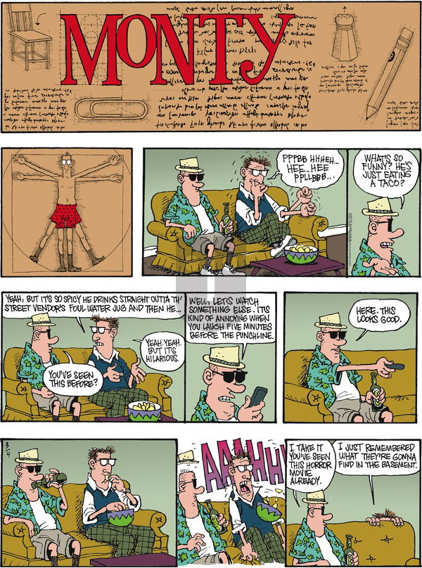 Monty on Sunday March 4, 2018 Comic Strip