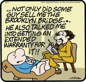 Ziggy on Saturday April 17, 2021 Comic Strip
