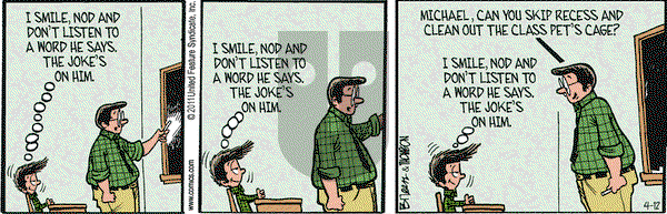 Grand Avenue on Tuesday April 12, 2011 Comic Strip