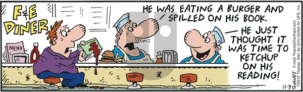 Frank and Ernest on Saturday November 3, 2012 Comic Strip