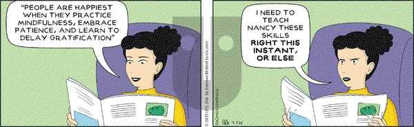 Nancy on Friday March 7, 2025 Comic Strip