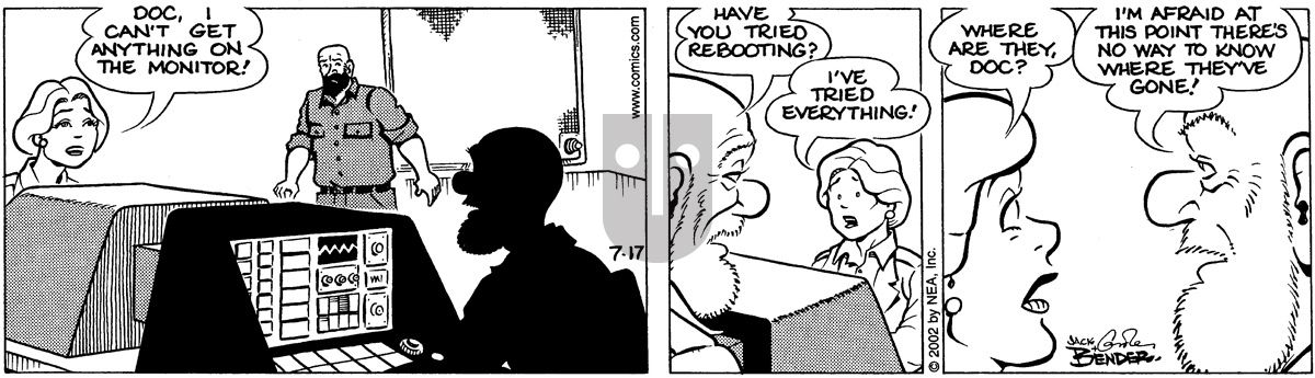 Alley Oop - Wednesday July 17, 2002 Comic Strip