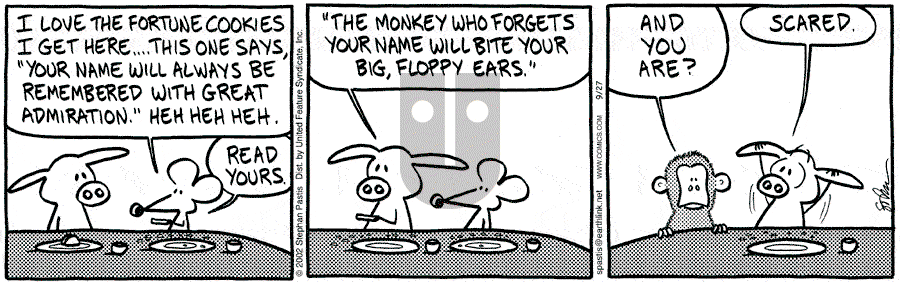Pearls Before Swine - Friday September 27, 2002 Comic Strip