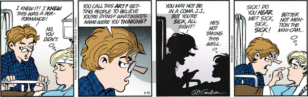 Doonesbury - Monday March 15, 2021 Comic Strip