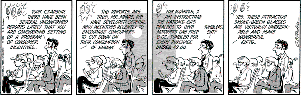 Doonesbury on Wednesday February 6, 1974 Comic Strip