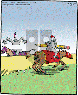 In the Bleachers on Thursday December 19, 2019 Comic Strip