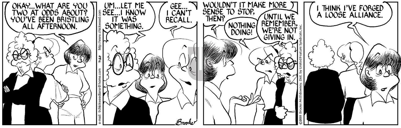 9 Chickweed Lane - Friday July 20, 2001 Comic Strip