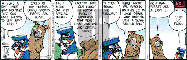 Get Fuzzy on Saturday September 14, 2013 Comic Strip