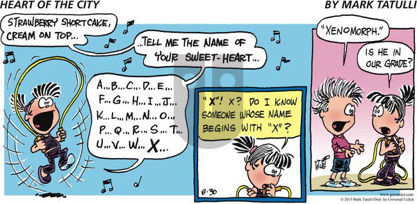 Heart of the City on Sunday August 30, 2015 Comic Strip